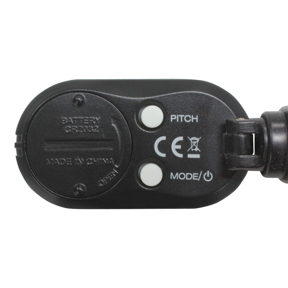 Flanger FT-12C Clip-on Chromatic Tuner カラーディスプレイ クリップチューナー 背面画像 電源ボタン モード切替部画像