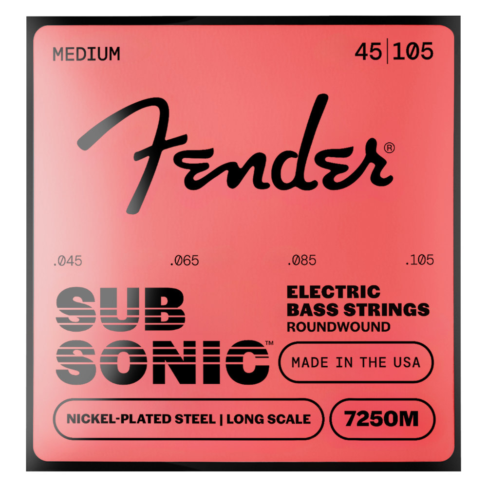 Fender Bass Strings Nickel Plated Steel 7250M 45-105 エレキベース弦