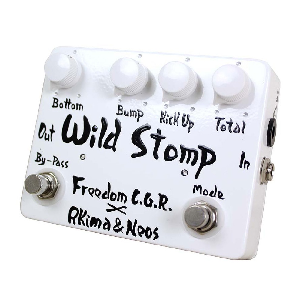 Freedom Custom Guitar Research × AKIMA & NEOS Wild Stomp AN-EF-02 WHITE ベース用エフェクター