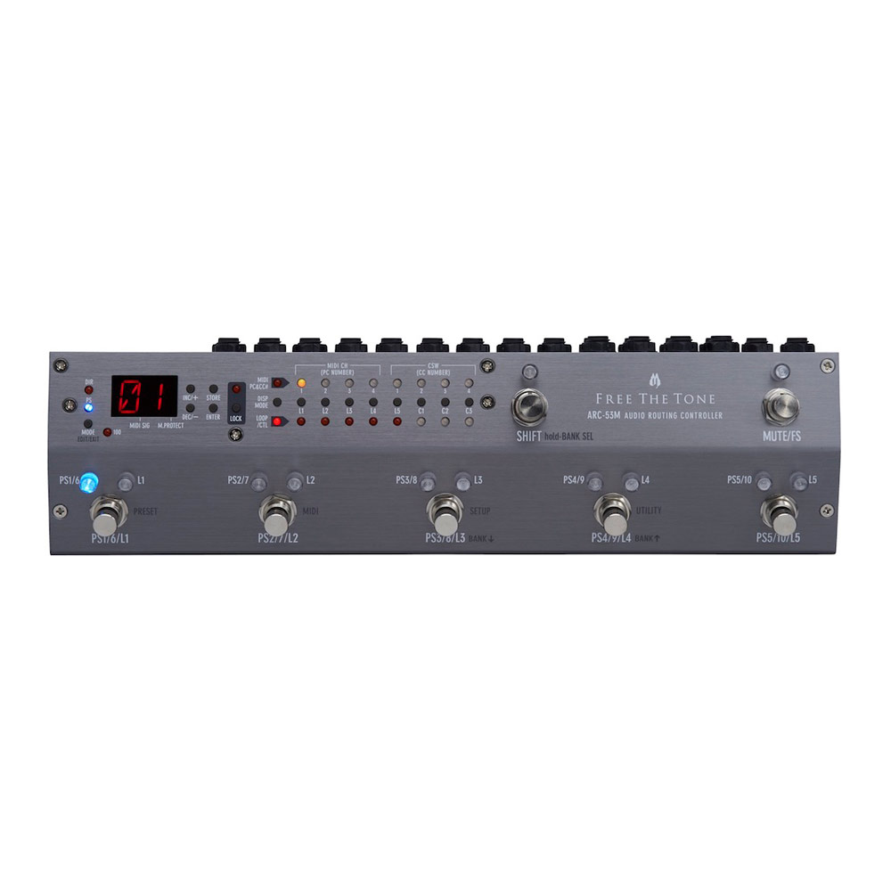 Free The Tone Audio Routing Controller ARC-53M シルバー スイッチャー
