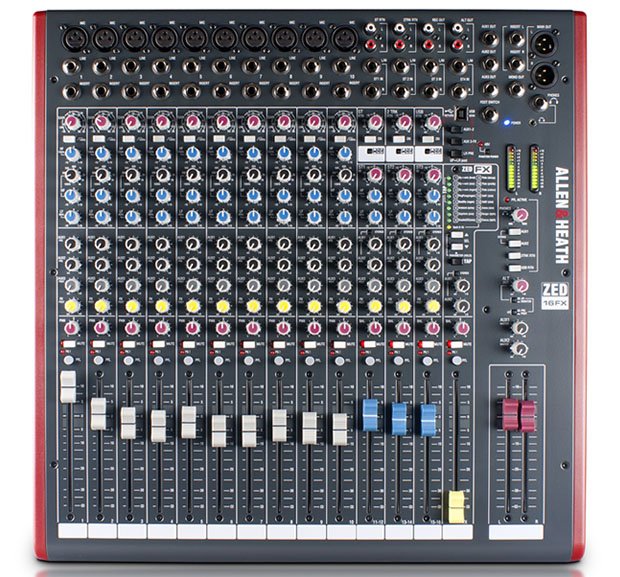 ALLEN&HEATH ZED-16FX ミキサー(ZED16FX/X)