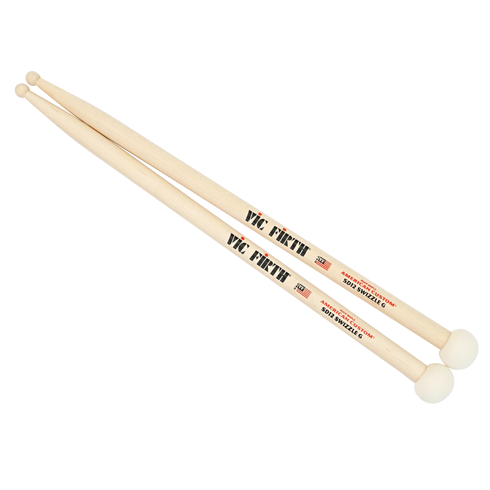 VIC FIRTH VIC-SD12 Swizzle G マレット付き ドラムスティック