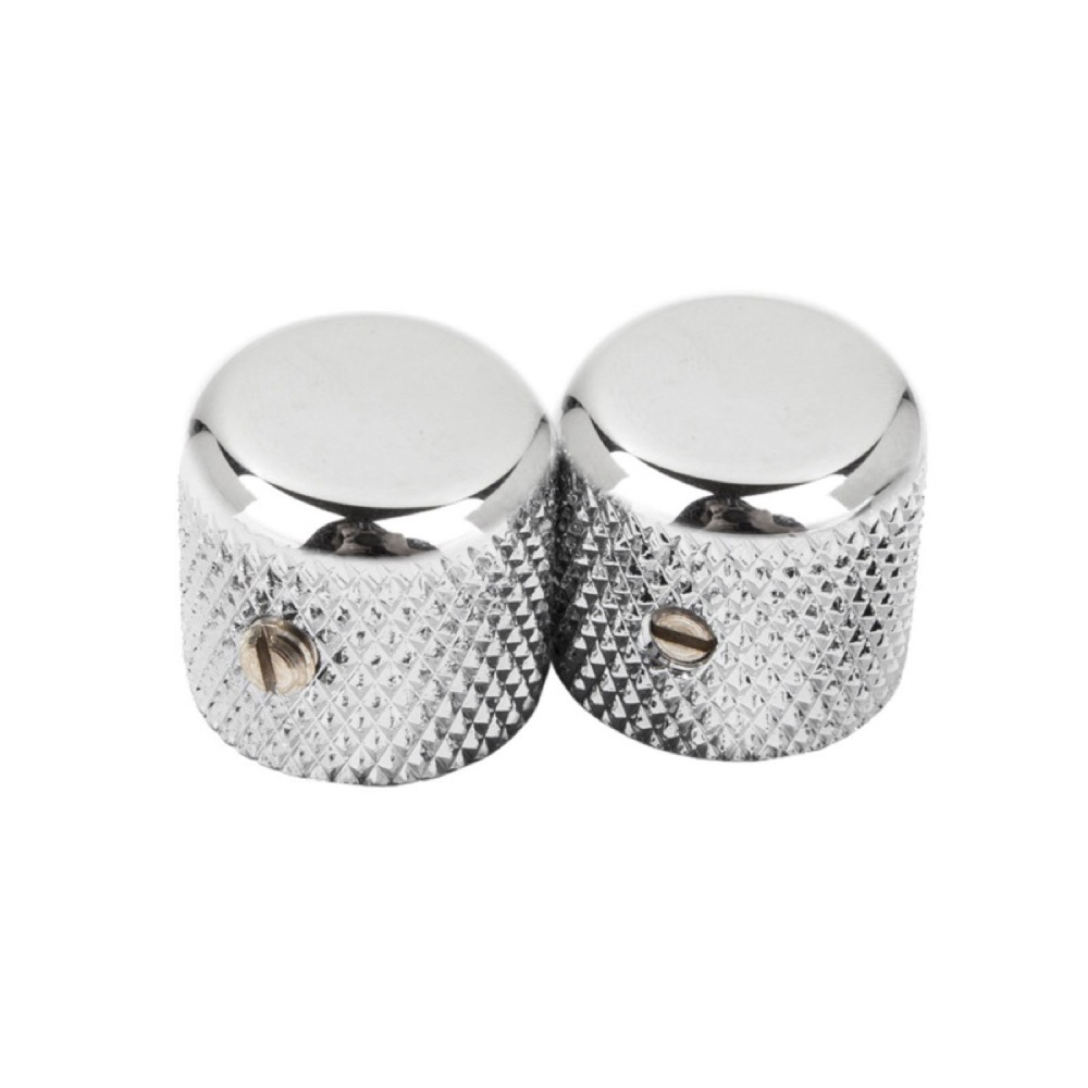 Fender Pure Vintage ’52 Telecaster Knurled Knobs Chrome フェンダー テレキャスター用コントロールノブ