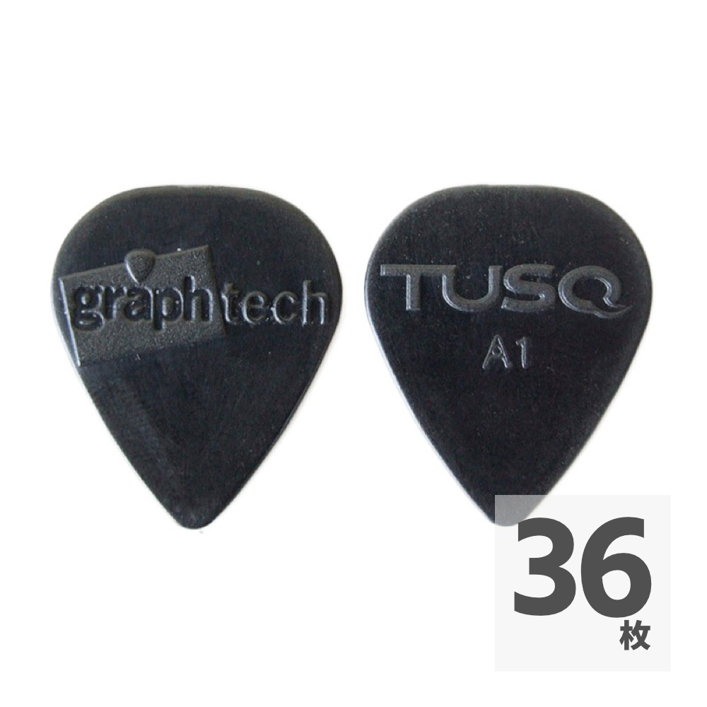 GRAPH TECH A1 0.68mm PQP-0068-B36 ×36枚 TUSQ PICK Black ピック
