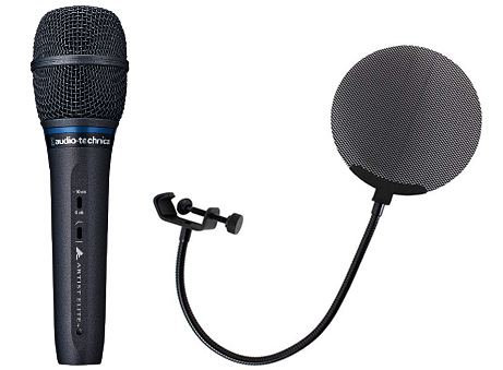 AUDIO-TECHNICA（オーディオテクニカ） AE3300 コンデンサーマイク Dicon Audio（ディコンオーディオ） DCP-2 メタルポップフィルター 丸型