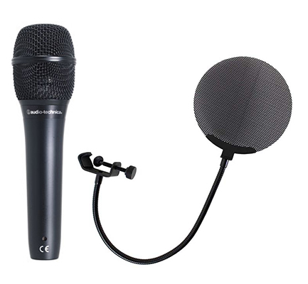 AUDIO-TECHNICA AT2010 メタルポップフィルター付き コンデンサーマイク