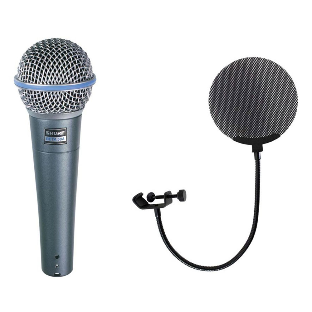 SHURE BETA58A-X メタルポップフィルター付き ボーカル用ダイナミックマイク
