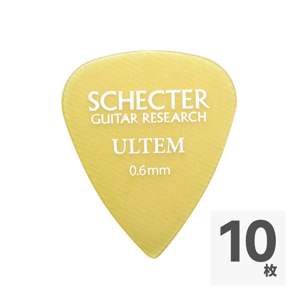 SCHECTER SPT-06-UL ティアドロップ型 0.6mm ウルテムピック×10枚