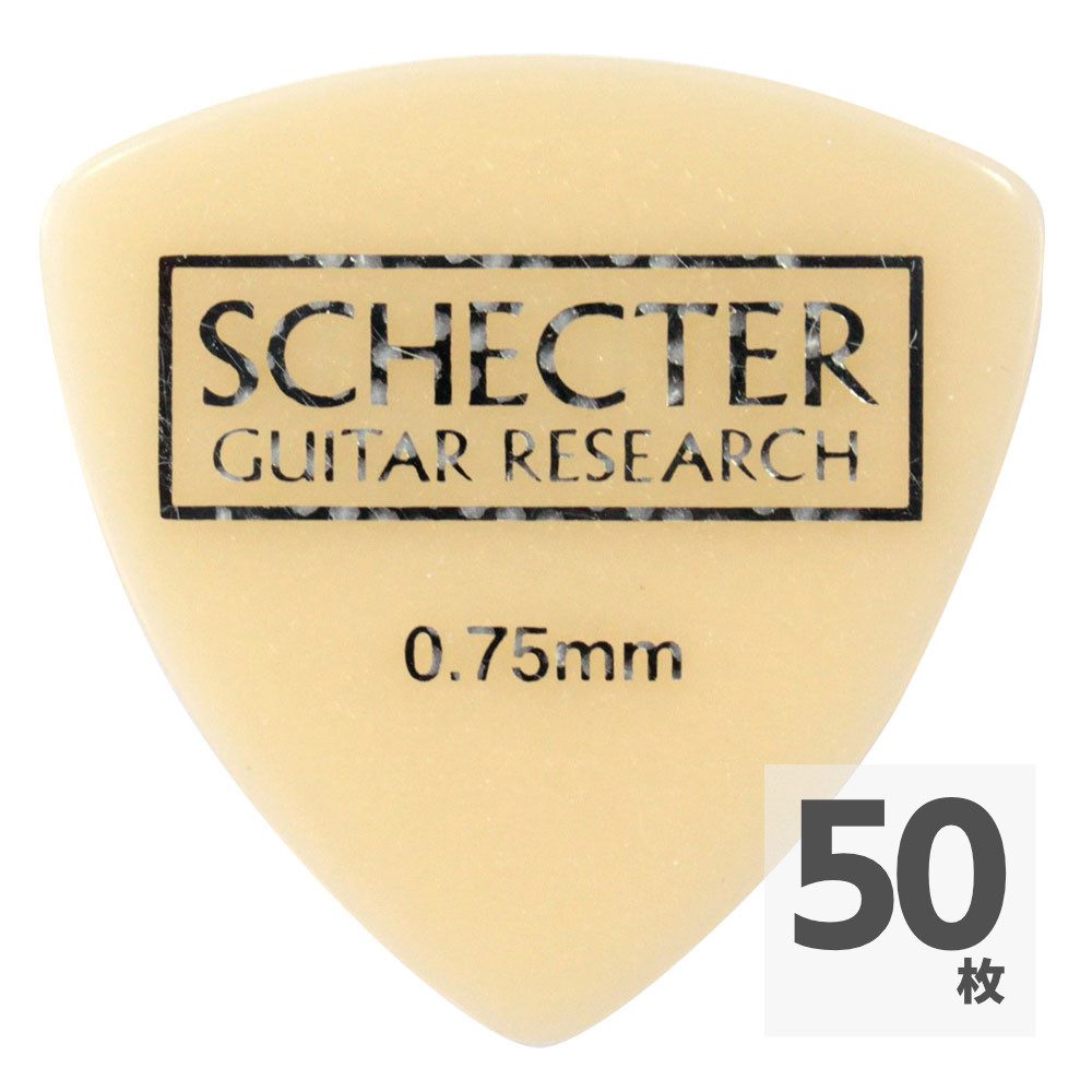 SCHECTER SPD-MC10 LR MEDIUM サンカク型 ルミナスラバー ギターピック×50枚