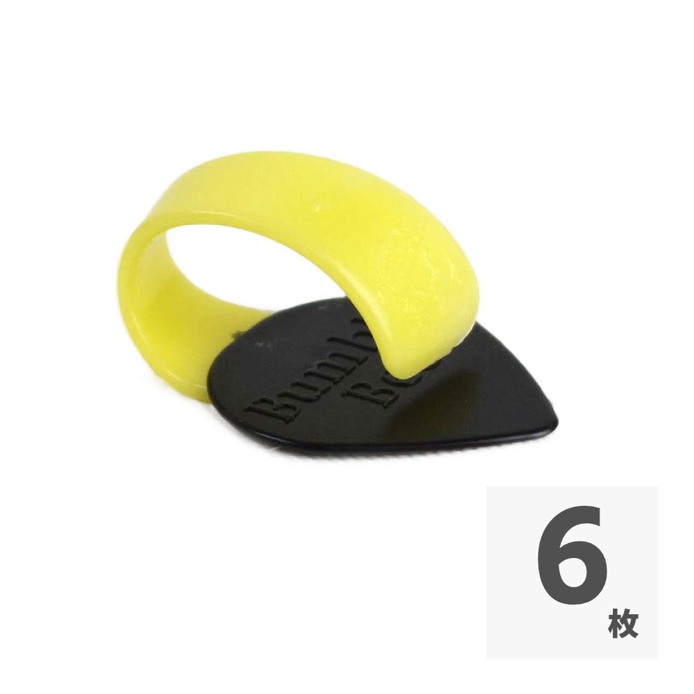 Fred Kelly Delrin Bumblebee Jazz Pick Medium バンブルビーピック×6枚セット