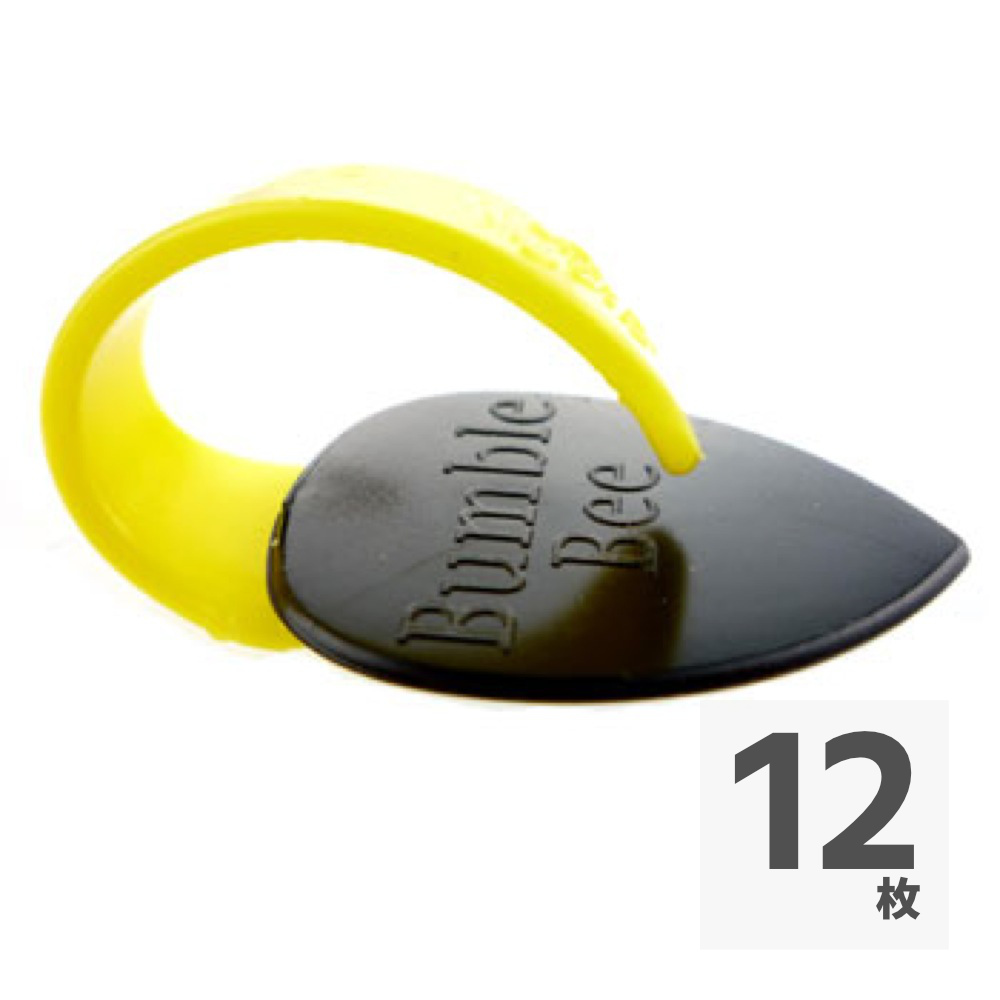 Fred Kelly Delrin Bumblebee Teardrop Pick Light バンブルビーピック×12枚セット