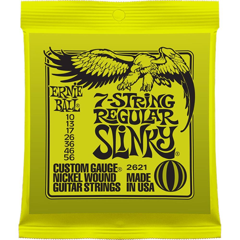 ERNIE BALL 2621 7-String Regular Slinky 7弦エレキギター弦×12セット