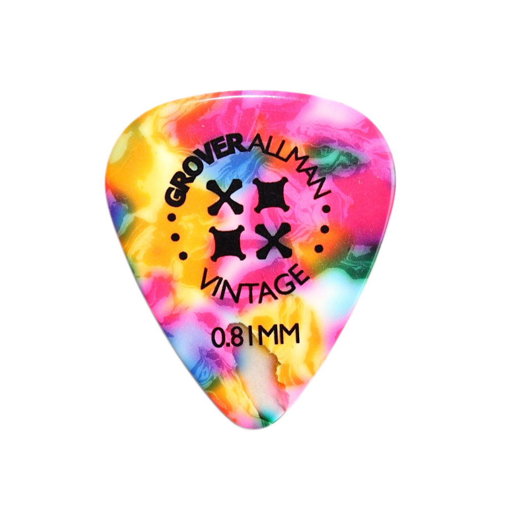 Grover Allman Vintage Celluloid Rainbow 0.81mm PPV4909 ギターピック×10枚