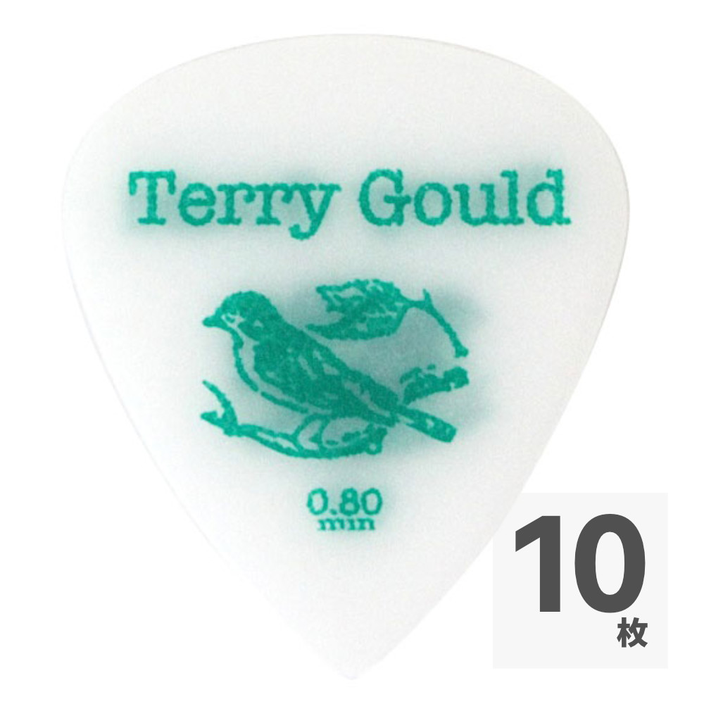 PICK BOY GP-TG-TS/08 テリーゴールド サンドグリップ ティアドロップ 0.80mm ギターピック×10枚