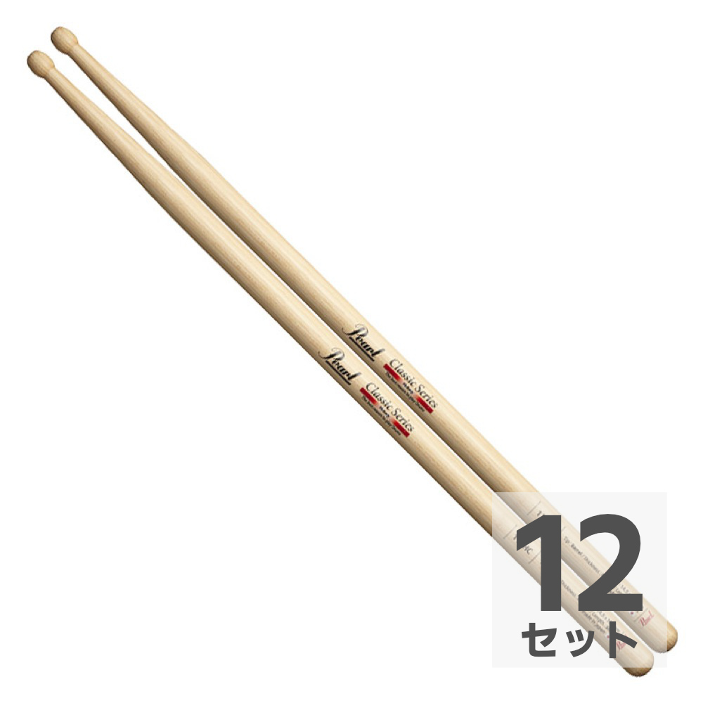 Pearl 110HC ヒッコリー ドラムスティック×12セット