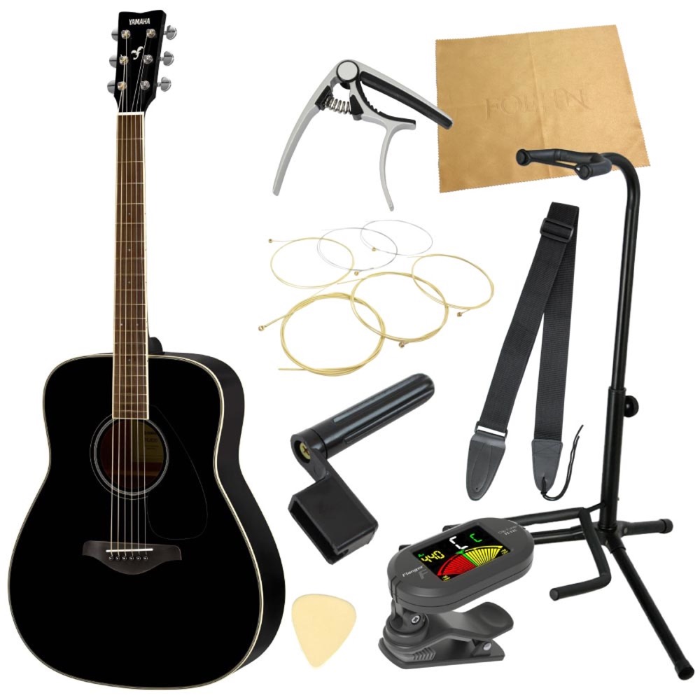 ヤマハから始める！大人のアコギ入門セット YAMAHA FG820 BL アコースティックギター 9点セット