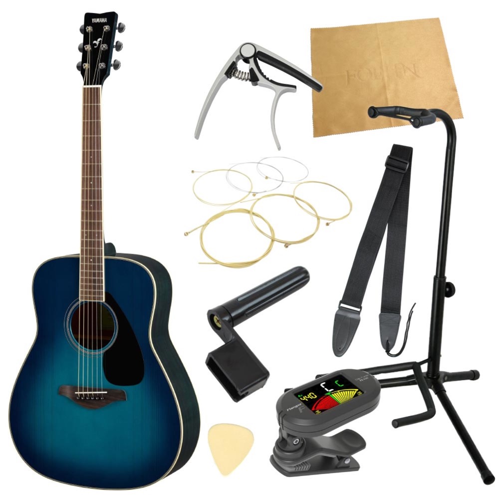 ヤマハから始める！大人のアコギ入門セット YAMAHA FG820 SB アコースティックギター 9点セット