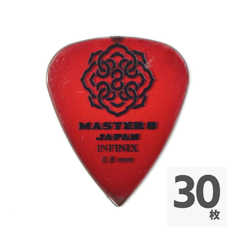 MASTER 8 JAPAN IF-TD080 INFINIX TEARDROP 0.8mm ギターピック×30枚