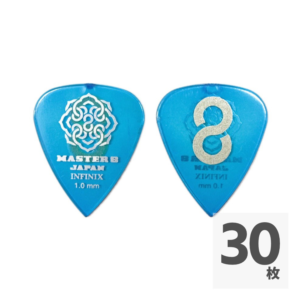 MASTER 8 JAPAN IFS-TD100 INFINIX TEARDROP HARDGRIP 1.0mm ギターピック×30枚