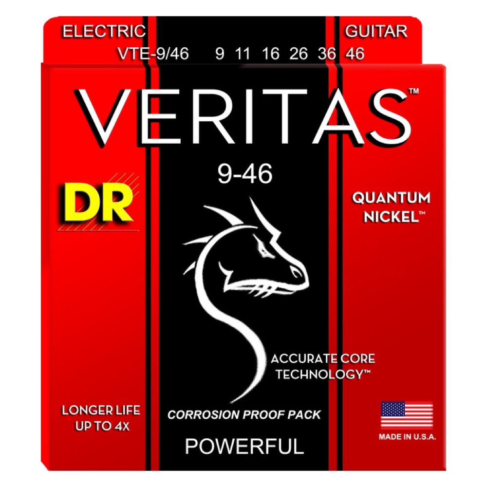 DR VTE-9/46 VERITAS エレキギター弦×6セット