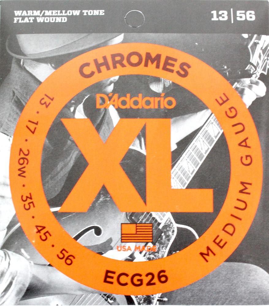 D'Addario ECG26×5SET フラットワウンド ギター弦