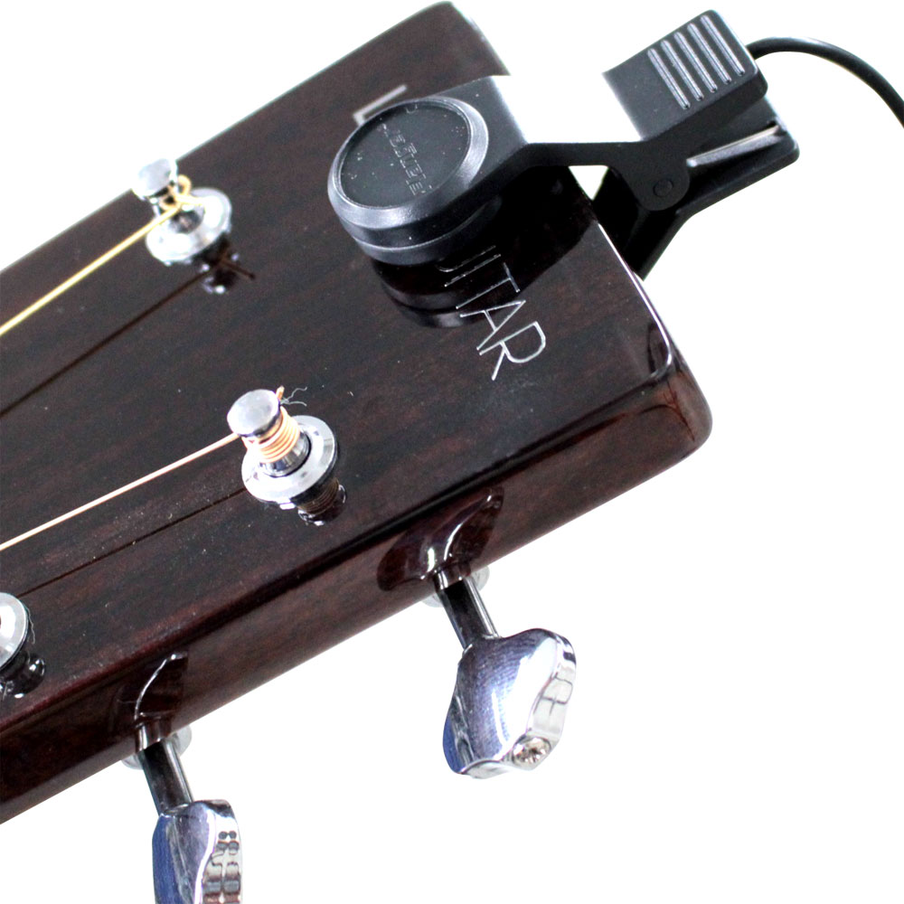 KORG CA-2 クロマチックチューナー FA-01 チューナーマイク MS-TRK 譜面台トレイラック 3点セット チューナーマイク使用イメージ
