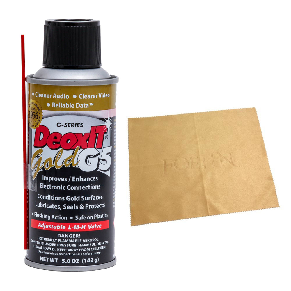 CAIG G5S-6 DeoxIT GOLD 5oz 接点復活剤 ＆ FOEHN FGC2429 Apricot ケアクロス セット