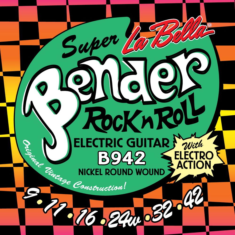 La Bella The Bender B942 SUPER LIGHT 09-42  エレキギター弦×12セット
