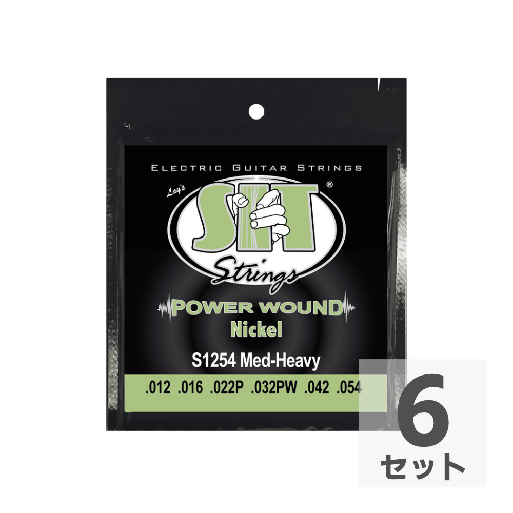 SIT STRINGS S1254 MEDIUM HEAVY エレキギター弦×6セット