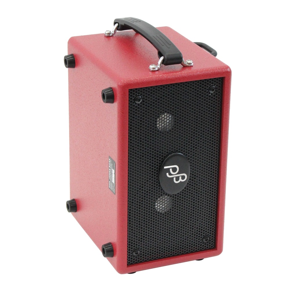 PHIL JONES BASS Double Four BG-75 RED ベースアンプ BG-75 専用キャリングバッグ付き 2点セット アンプ本体を縦置きした画像