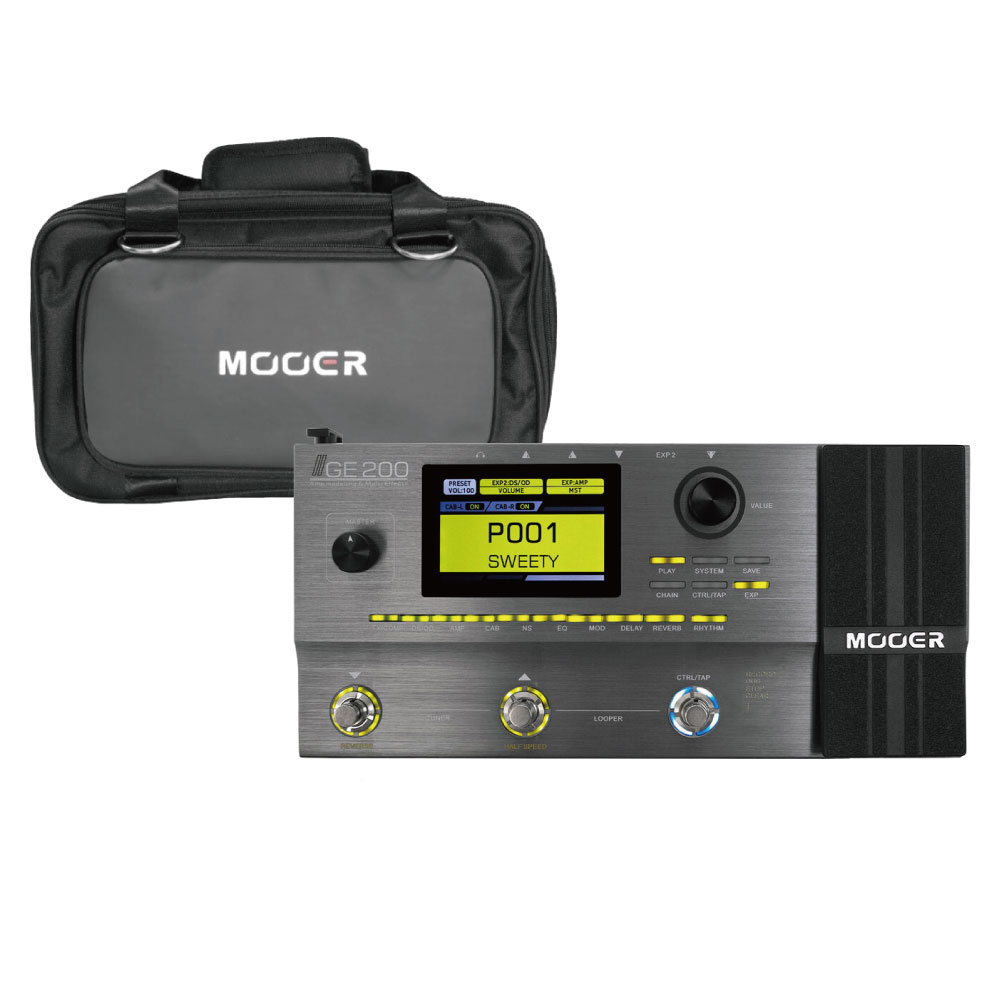 Mooer GE200 ムーア マルチエフェクター 専用キャリーケース SC-200付き セット