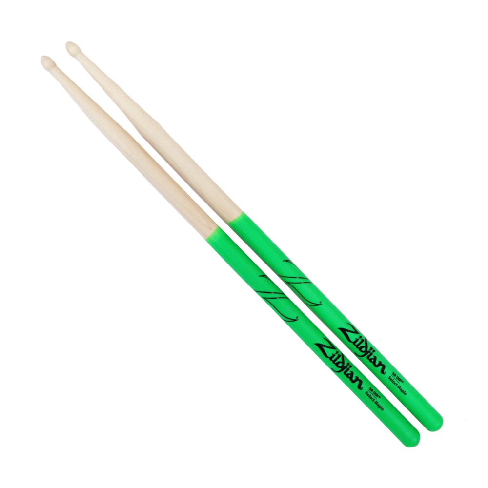 ZILDJIAN LAZLZ5AMDG Maple Series 5A MAPLE GREEN DIP ドラムスティック×6セット