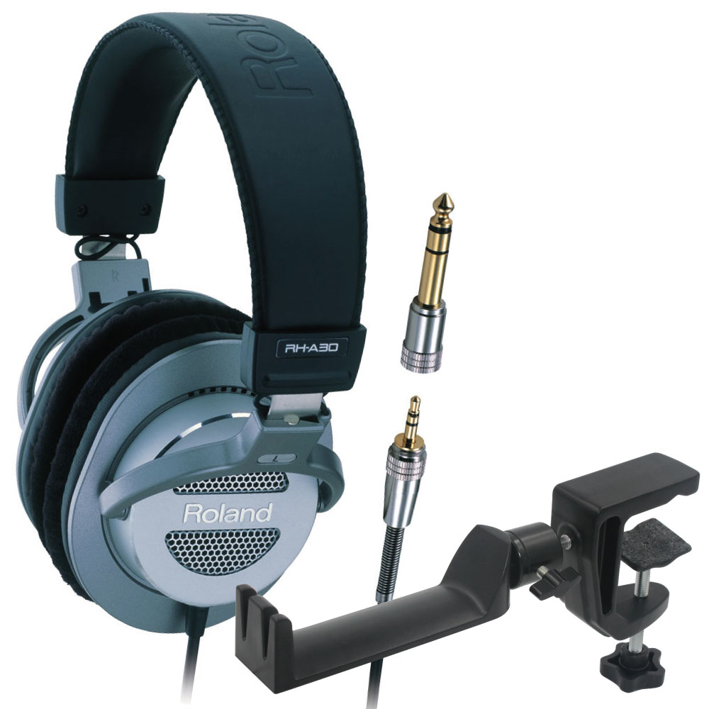 ROLAND RH-A30 ヘッドホン ＆ SEELETON SMH-1 ヘッドホンハンガー 2点セット