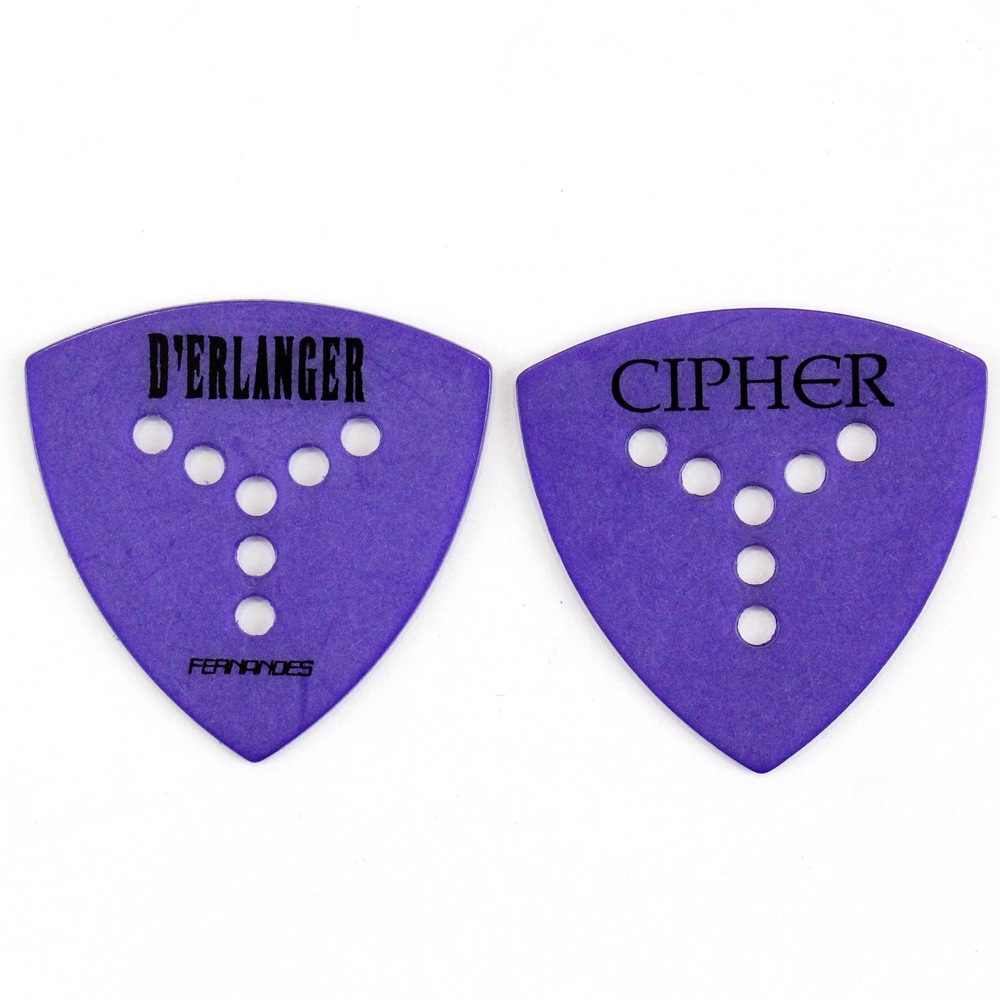 FERNANDES P-100 Purple D’ERLANGER CIPHER 1.0mm ギターピック×30枚