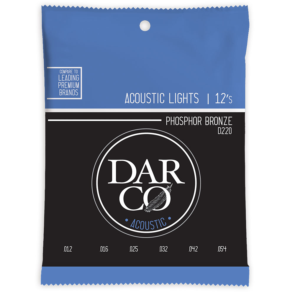 Darco D220 Acoustic Phospher Bronze Light アコースティックギター弦×5セット