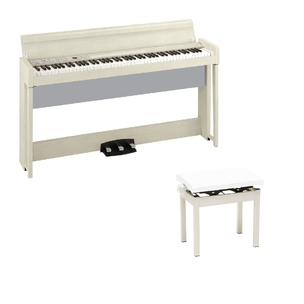 KORG C1 AIR WA 電子ピアノ KORG PC-300WH キーボードベンチセット