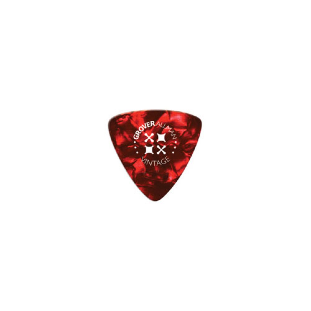 Grover Allman Vintage Celluloid Red 0.96mm PTV0003 オニギリ型 ギターピック×10枚