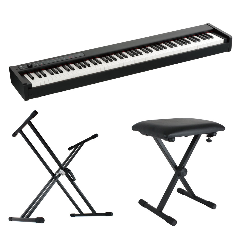 KORG D1 DIGITAL PIANO 電子ピアノ X型スタンド X型ベンチ 3点セット