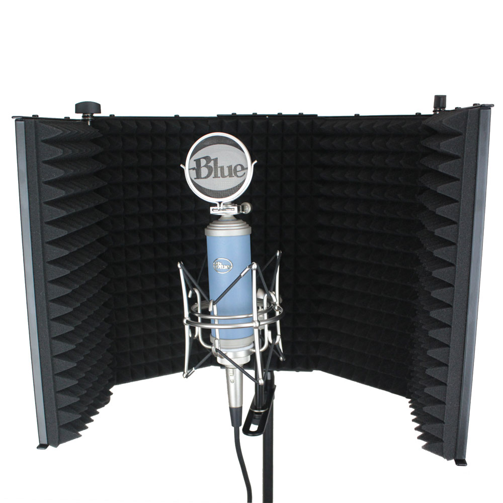 iSK RF-1 リフレクションフィルター Dicon Audio MS-101 ブームマイクスタンド 2点セット スタンドとマイクのセッティング例画像2