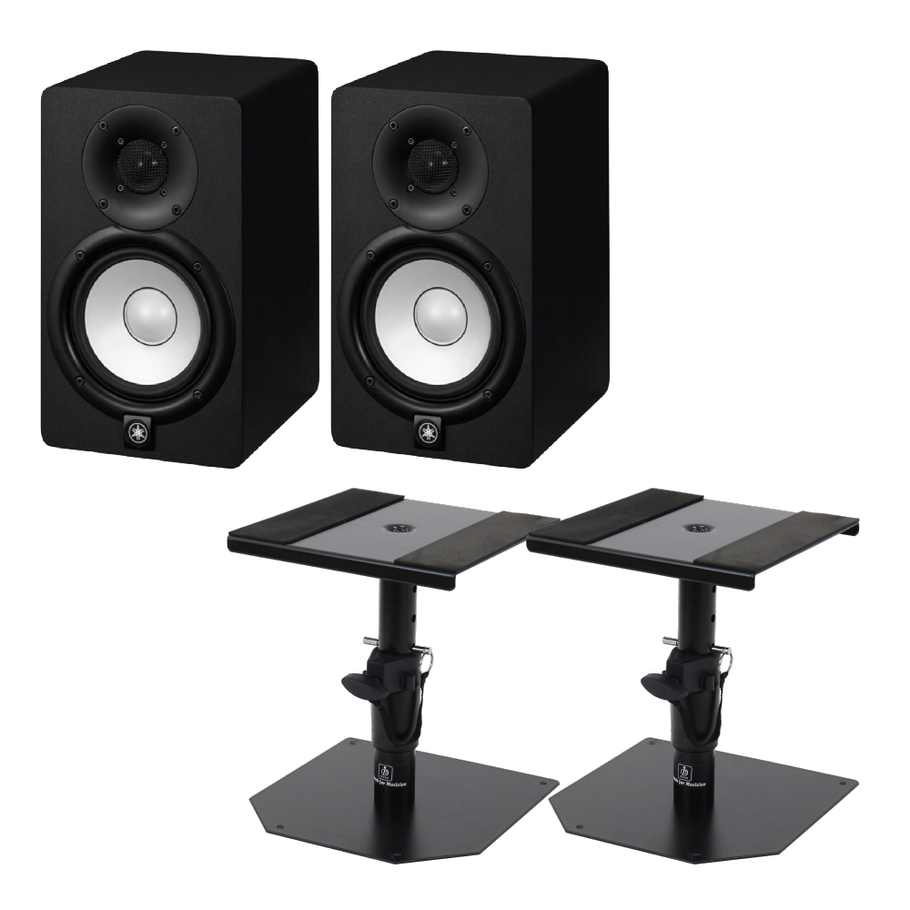 YAMAHA HS5 パワードスタジオモニタースピーカー Dicon Audio SS-032R 卓上スタンド ペア セット