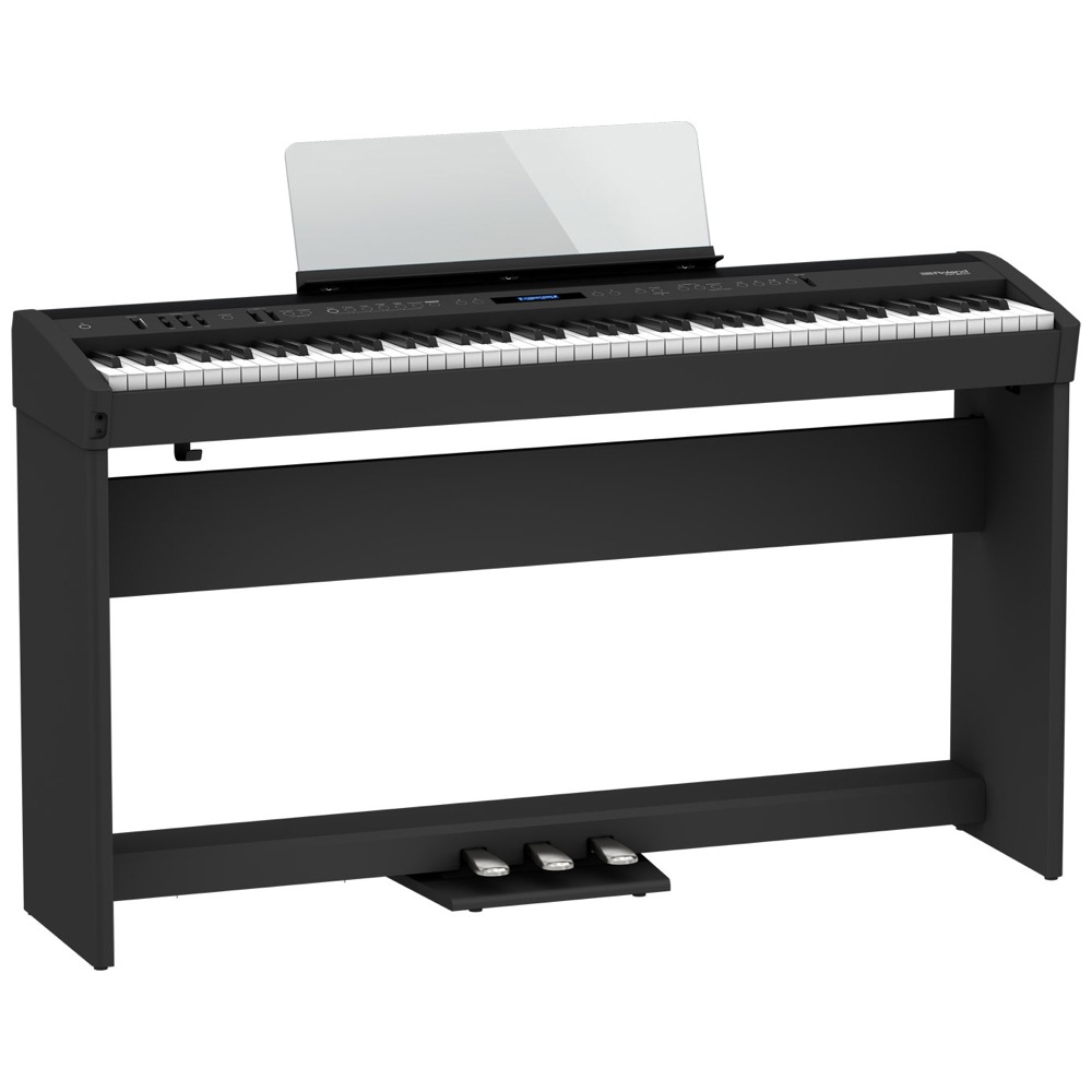 ROLAND FP-60X-BK Digital Piano ブラック デジタルピアノ 純正スタンド ペダルユニット付き