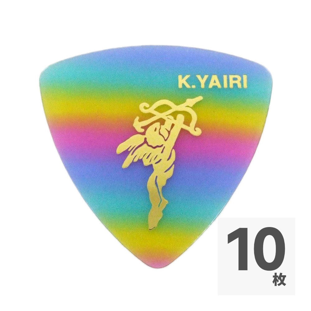 K.YAIRI Rainbow Triangle Medium エンジェル ギターピック×10枚