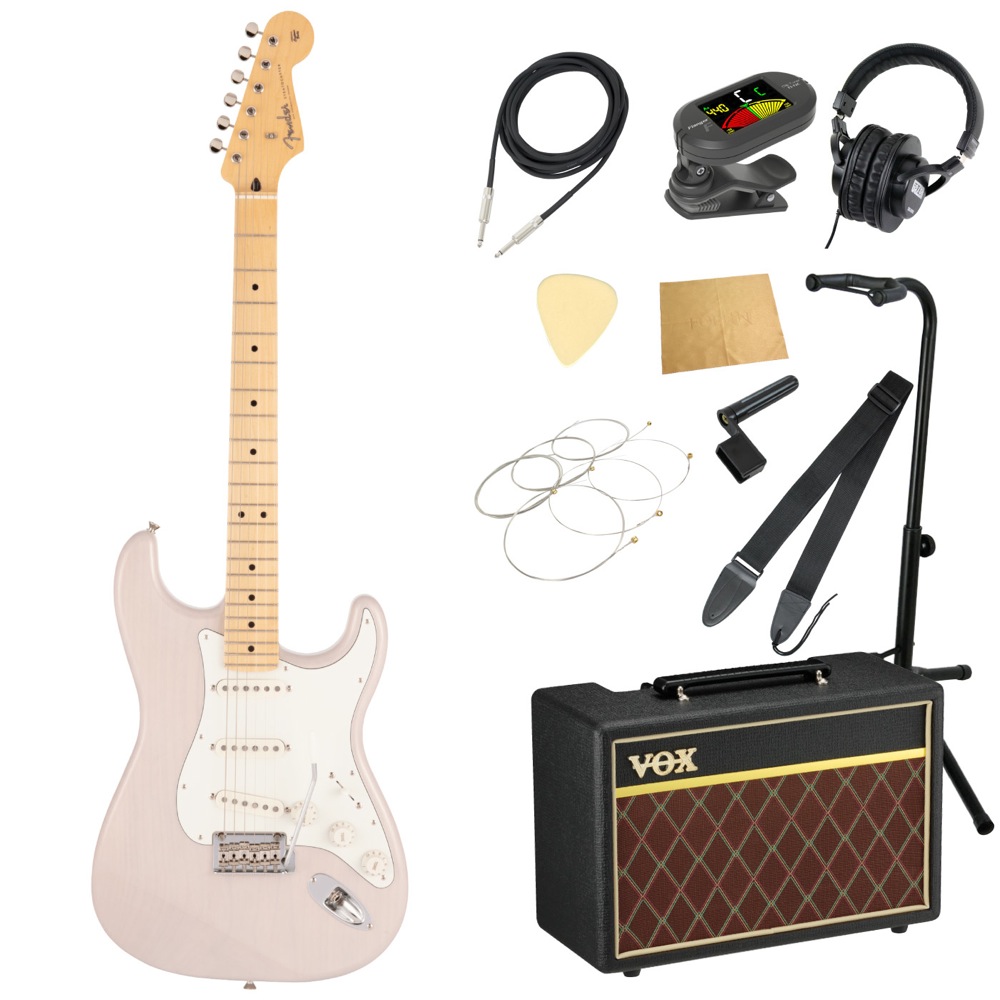 Fender Made in Japan Hybrid II Stratocaster MN USB エレキギター VOXアンプ付き 入門11点セット