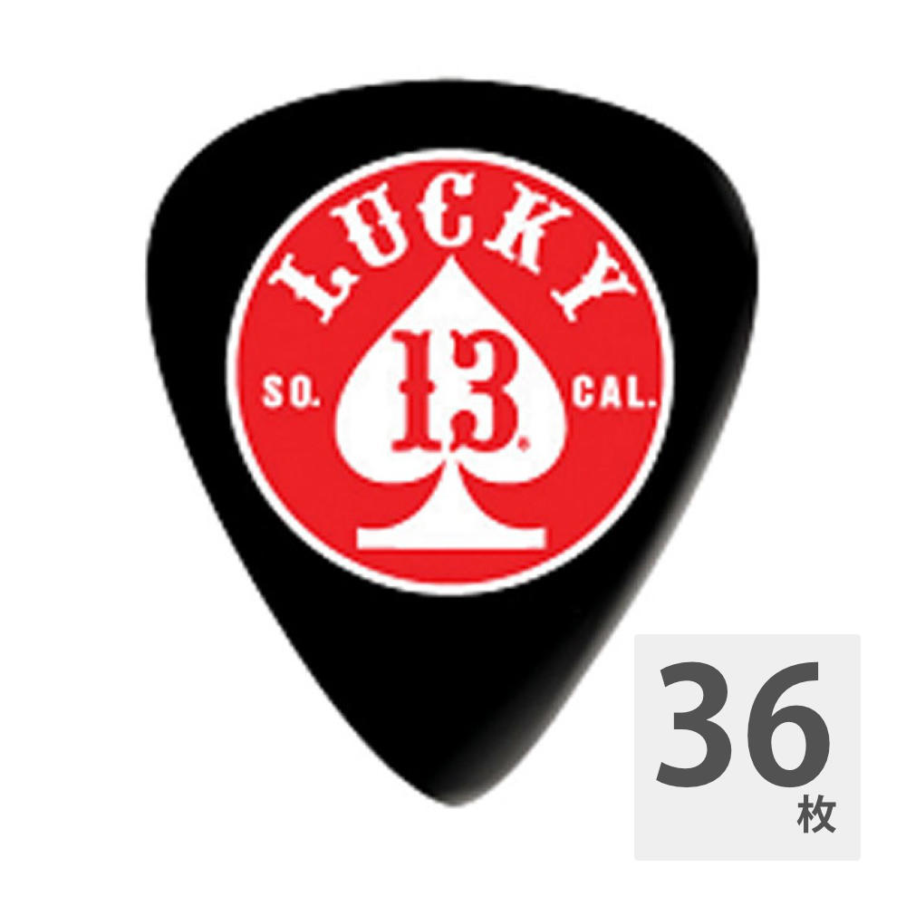 JIM DUNLOP Lucky 13 Spade Circle 1.00mm ギターピック×36枚