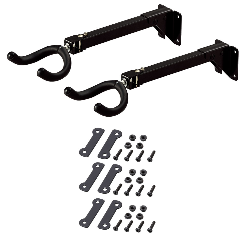 KIKUTANI GH-240 ギターハンガー×2個＆メタルラックアダプター×1セット