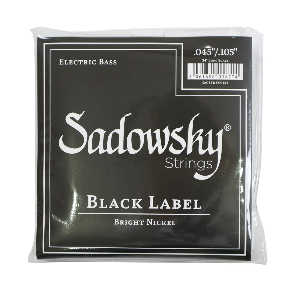 SADOWSKY SBN45 Black ブラックラベル ニッケル ベース弦×2セット