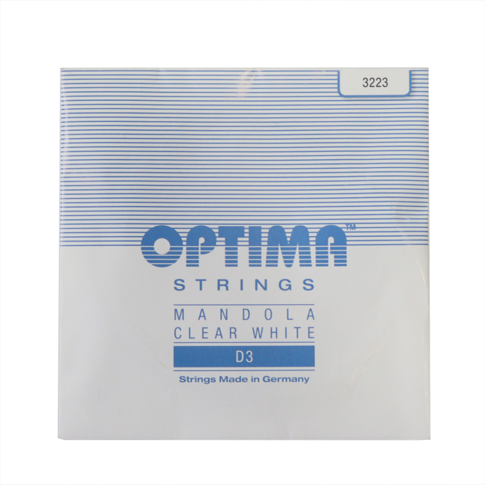 Optima Strings D3 3223 CLEAR WHITE 3弦 バラ弦 マンドラ弦×3セット