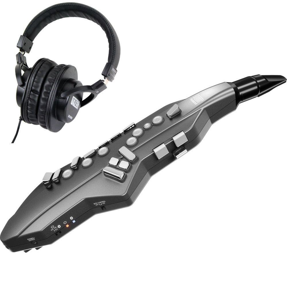 ROLAND AE-05 Aerophone GO ウィンドシンセサイザー モニターヘッドホン付き 2点セット