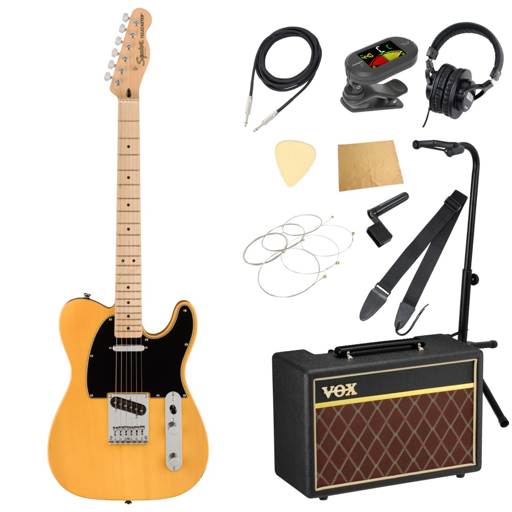 Squier Affinity Series Telecaster BTB エレキギター VOXアンプ付き 入門11点セット