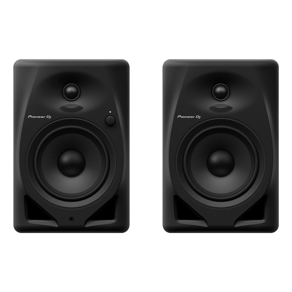 Pioneer DJ DM-50D Black パワードモニタースピーカー Dicon Audio SS-032R 卓上スタンド ペア セット スピーカー本体の正面画像